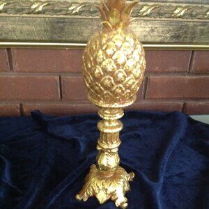 Gold Resin Pineapple Decorative Accent Piece
